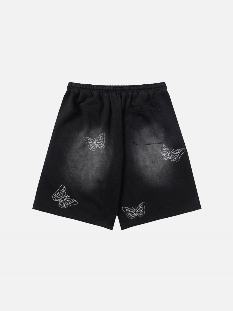 Noir  Short Aelfric Eden Embroidery Butterfly - PQH-4408103